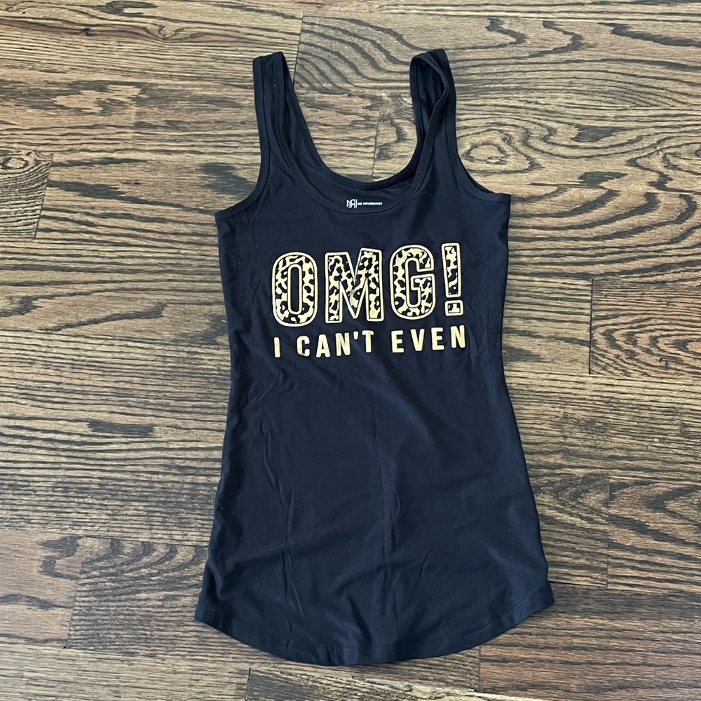 No Boundaries OMG I Can’t Even Women’s Black Tank Top